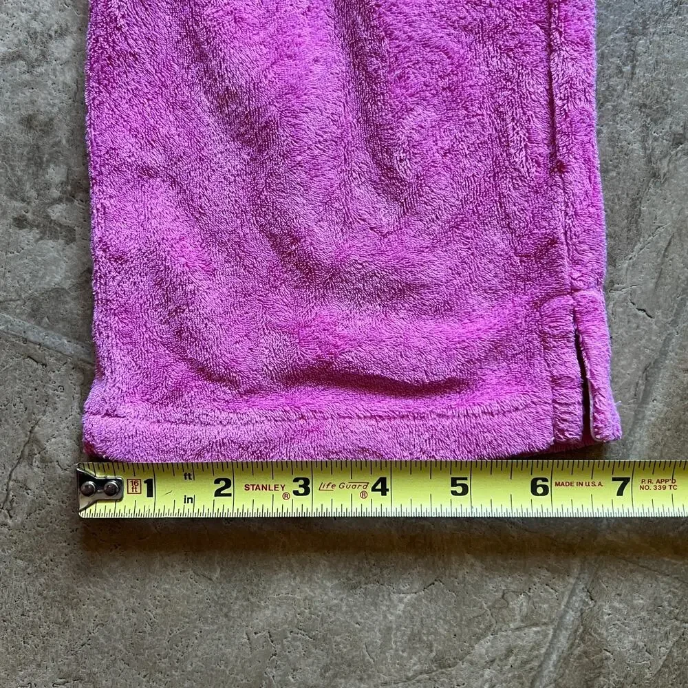 Ralph Lauren Girls Terrycloth Track Pants 5 Hot Pink Embroidered Pony Y2K Barbie